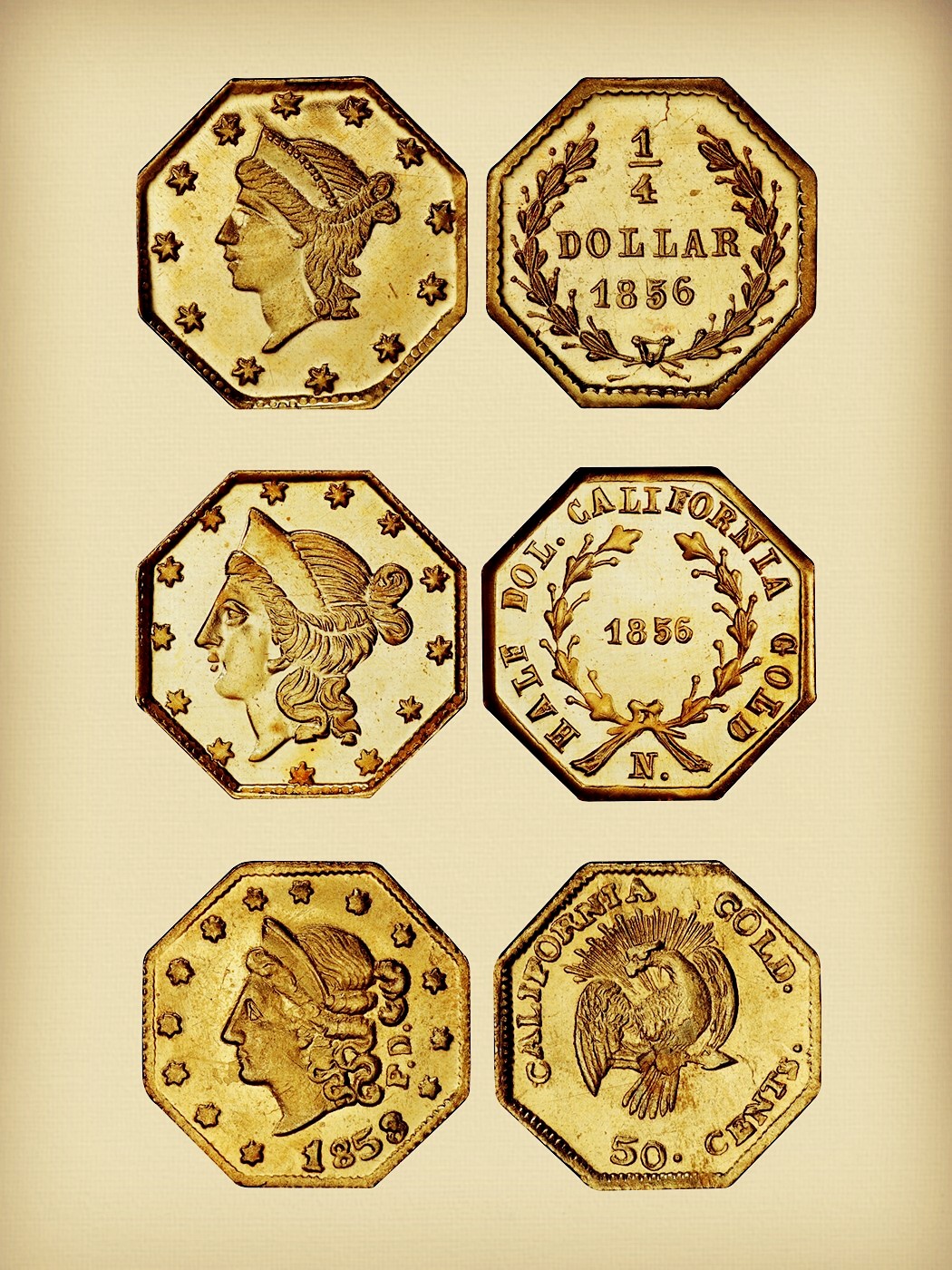 1856 fractional gold -1